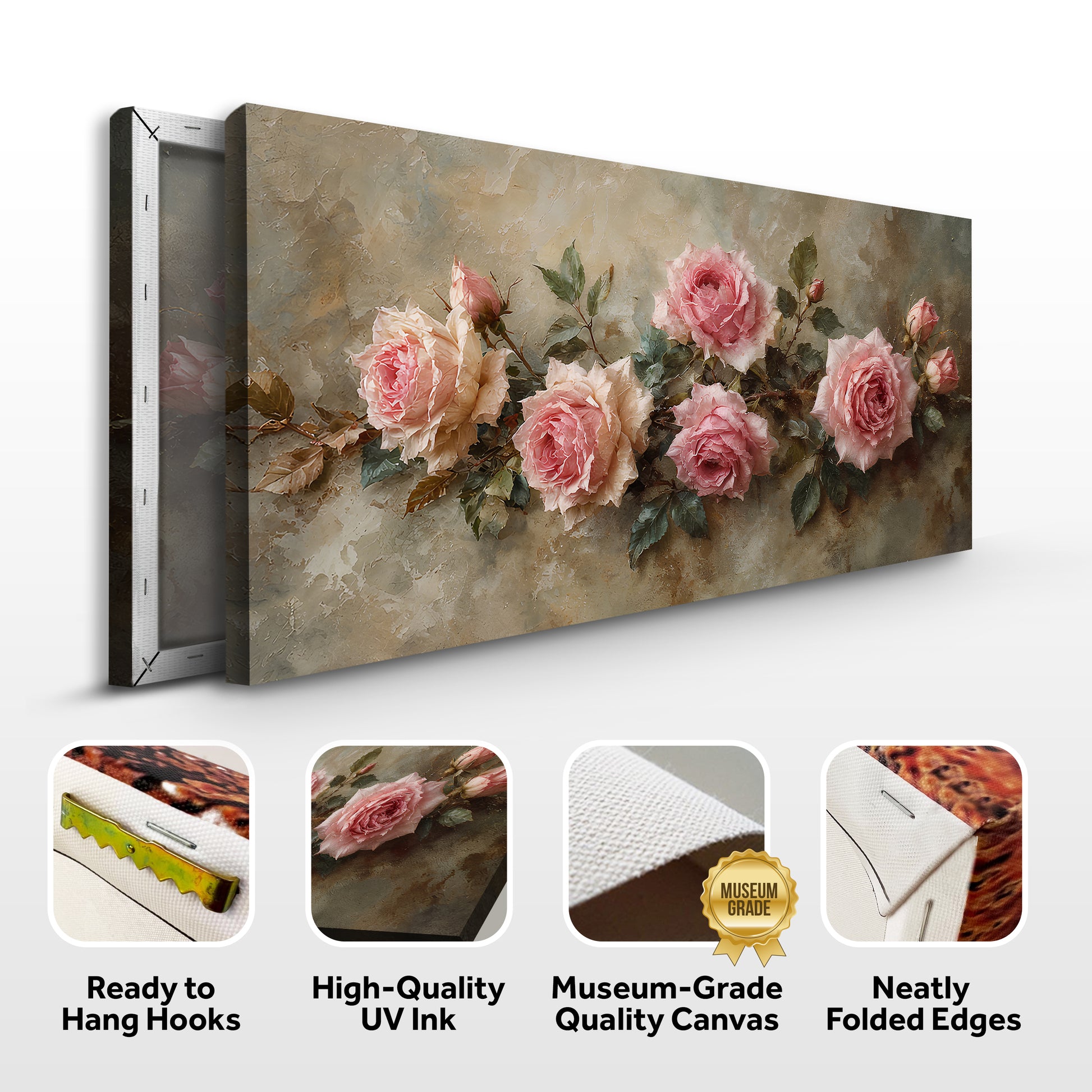 Blush Rose Elegance Wall Art