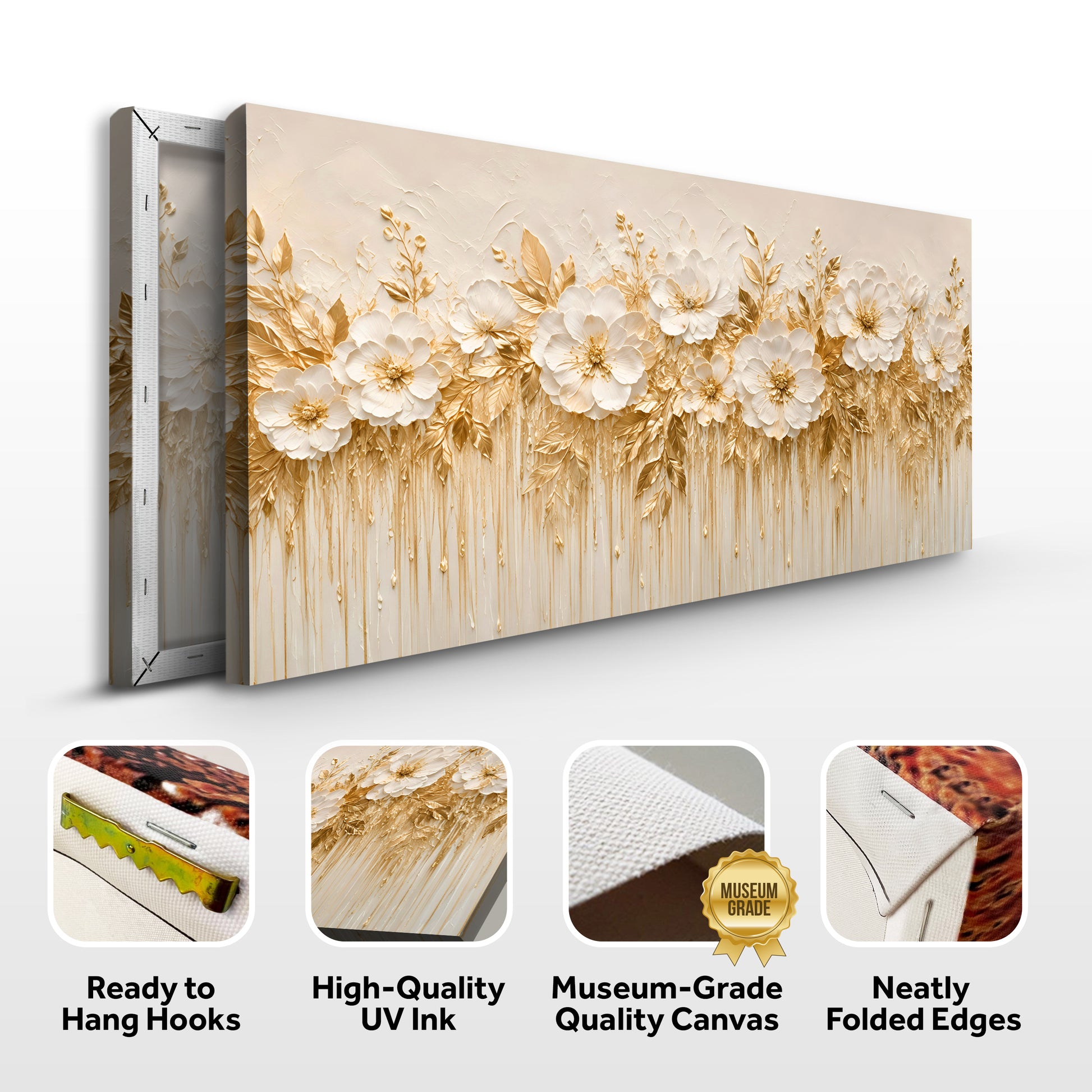 Ivory Blossom Symphony Wall Art