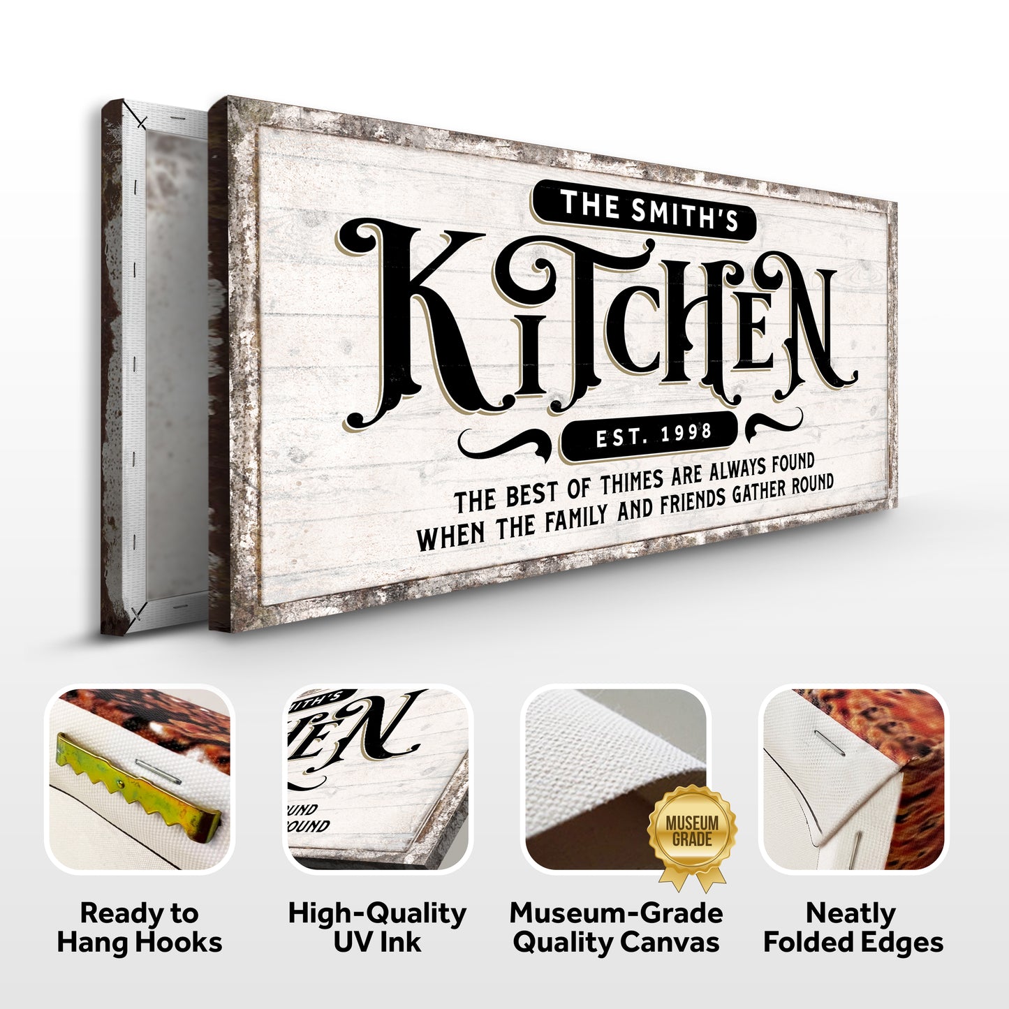 Kitchen Sign VII Specs - Image by Tailored Canvases