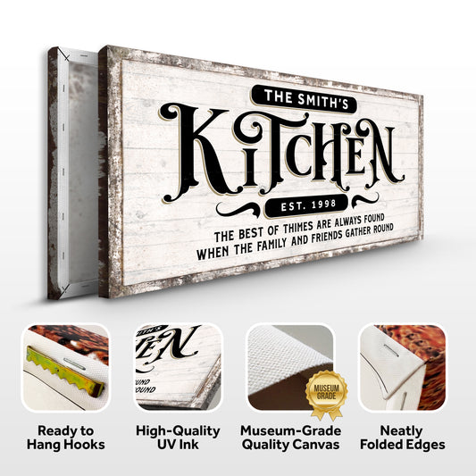 Kitchen Sign VII Specs - Image by Tailored Canvases