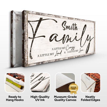 Family Sign XXI Specs - Image by Tailored Canvases