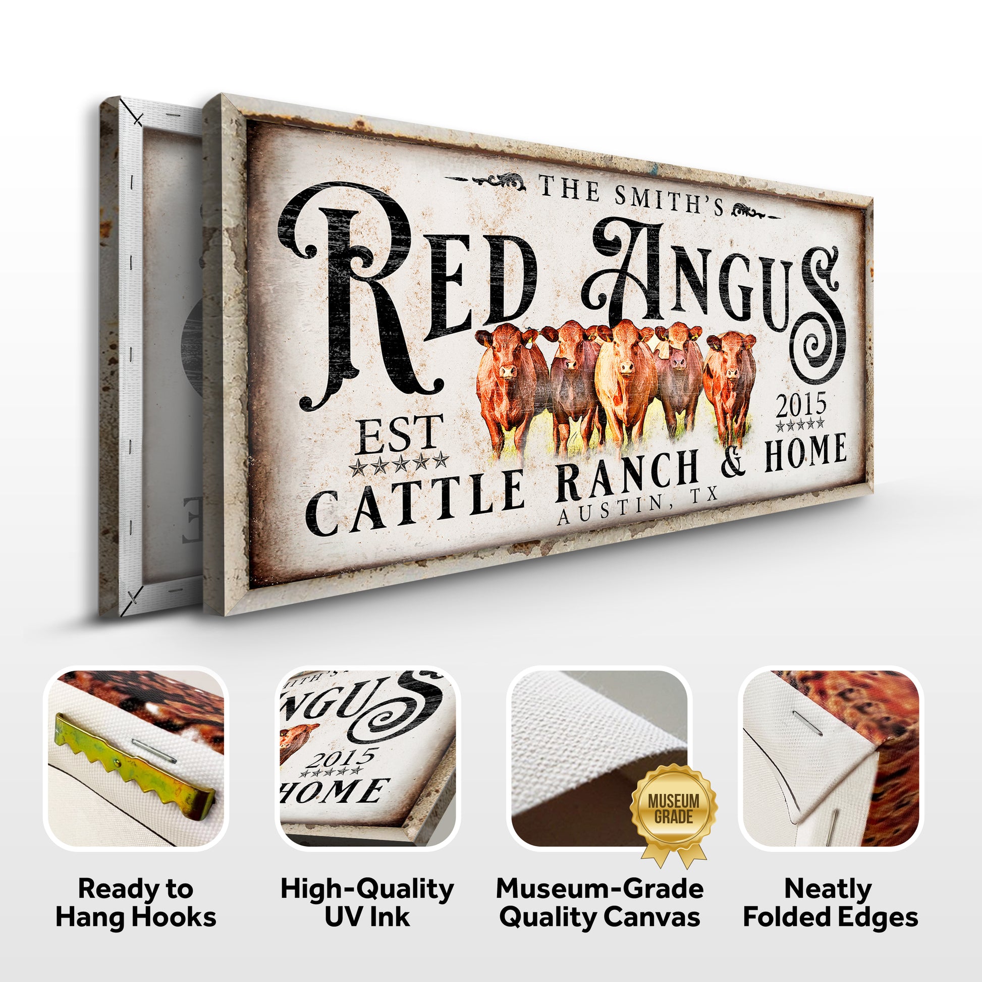 Red Angus Sign II Specs - Image by Tailored Canvases