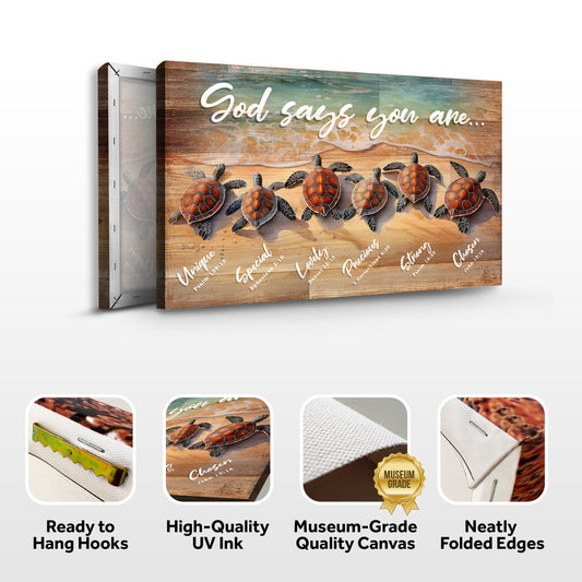 God Says You Are Faith Sign