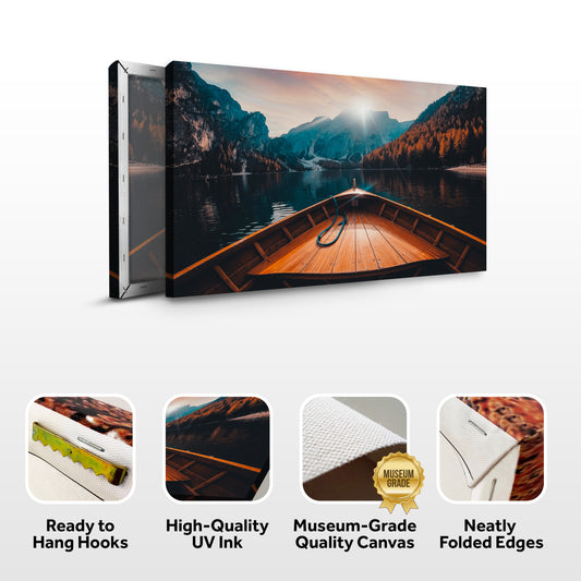 Boat View Canvas Wall Art