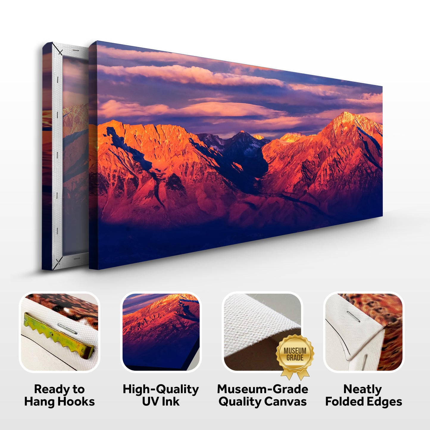 Sunset Mountain Range Canvas (Free Shipping)