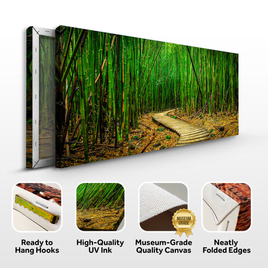 Ever-Green Bamboo Forest Canvas Wall Art