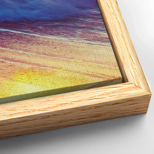 Save 33% When You Add A Frame To Your 60x30 Sunrise Over The Ocean Canvas Wall Art Canvas Now