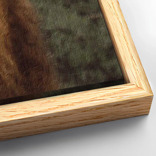 Save 33% When You Add A Frame To Your 24x16 Retro Floral Crown Highland Cow Canvas Wall Art Canvas Now