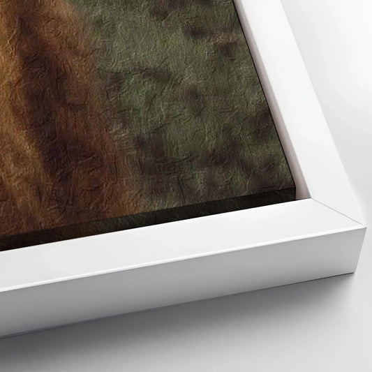 Save 33% When You Add A Frame To Your 36x24 Retro Floral Crown Highland Cow Canvas Wall Art Canvas Now