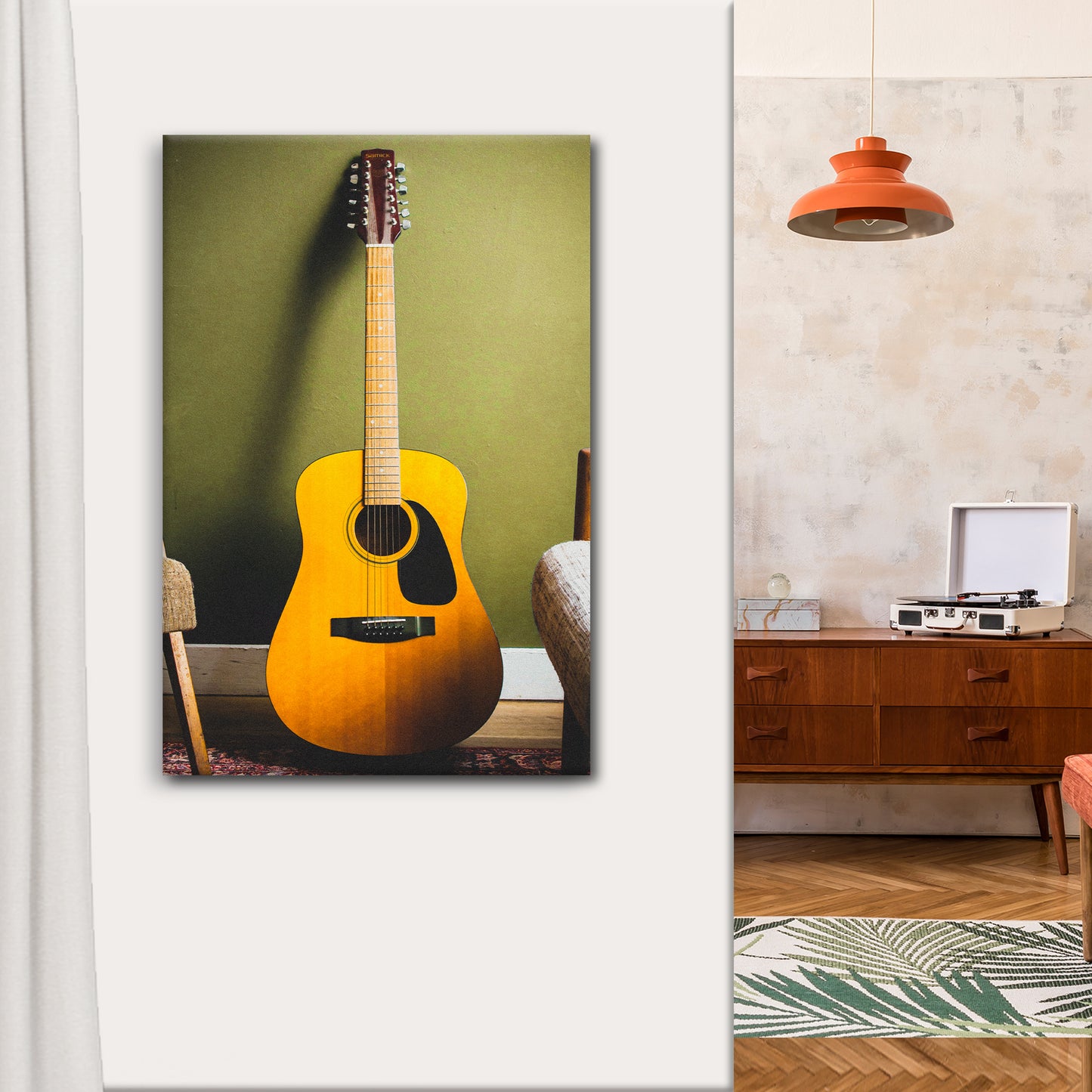 Guitar Modern Canvas Wall Art Style 1 - Image by Tailored Canvases