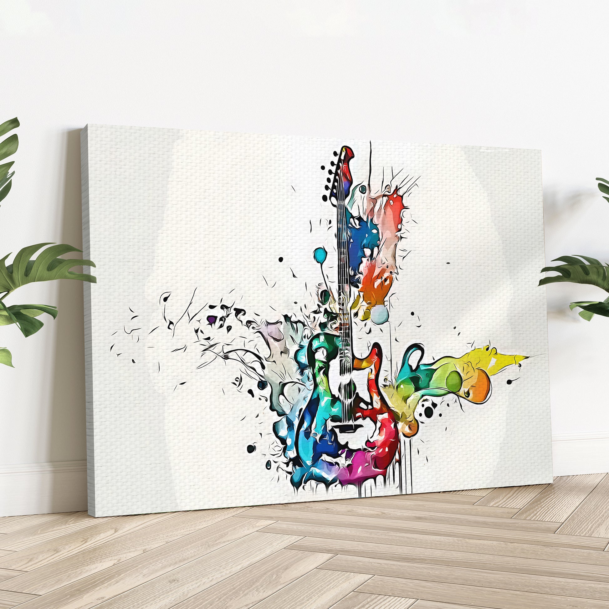 Guitar Abstract Canvas Wall Art - Image by Tailored Canvases