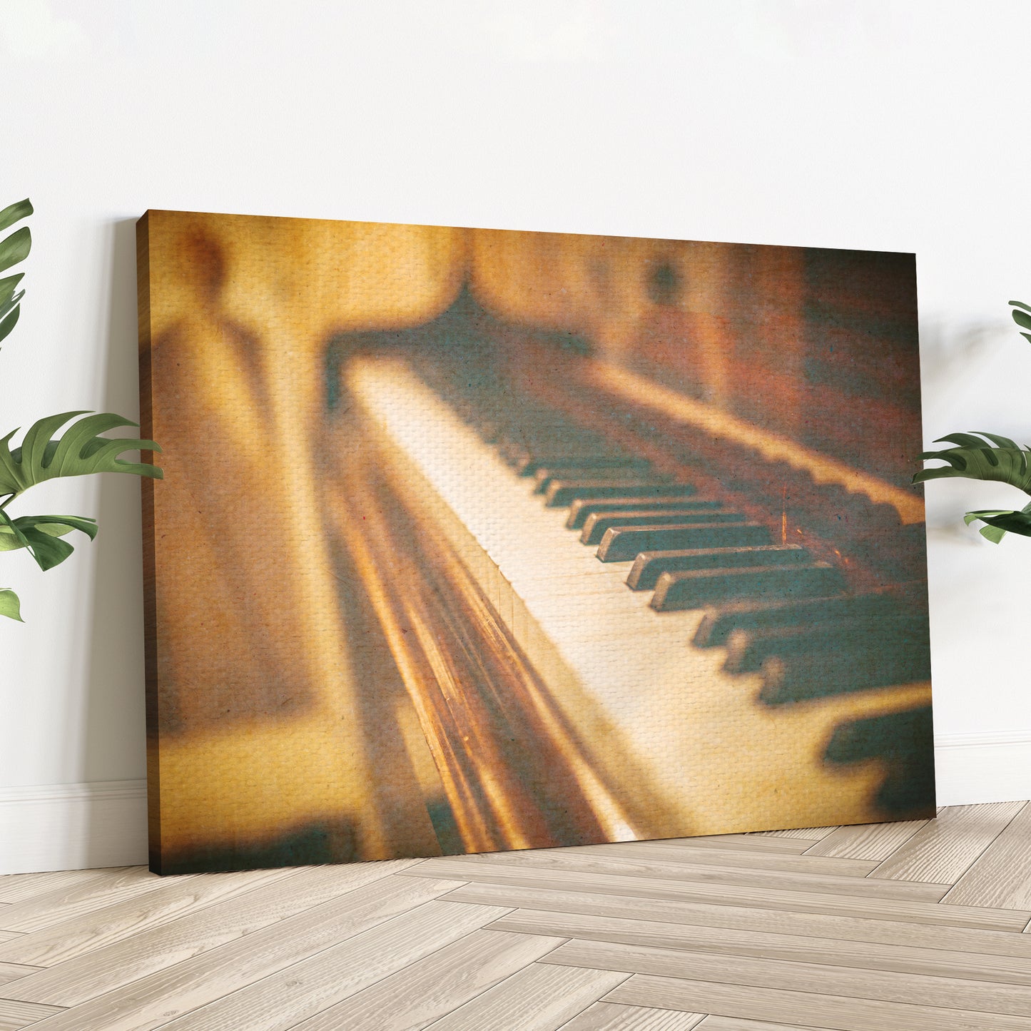 Piano Sepia Canvas Wall Art - Image by Tailored Canvases