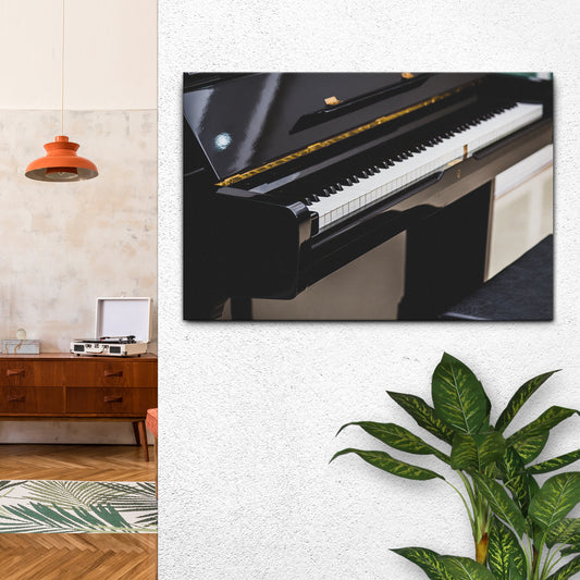 Piano Modern Canvas Wall Art - Image by Tailored Canvases