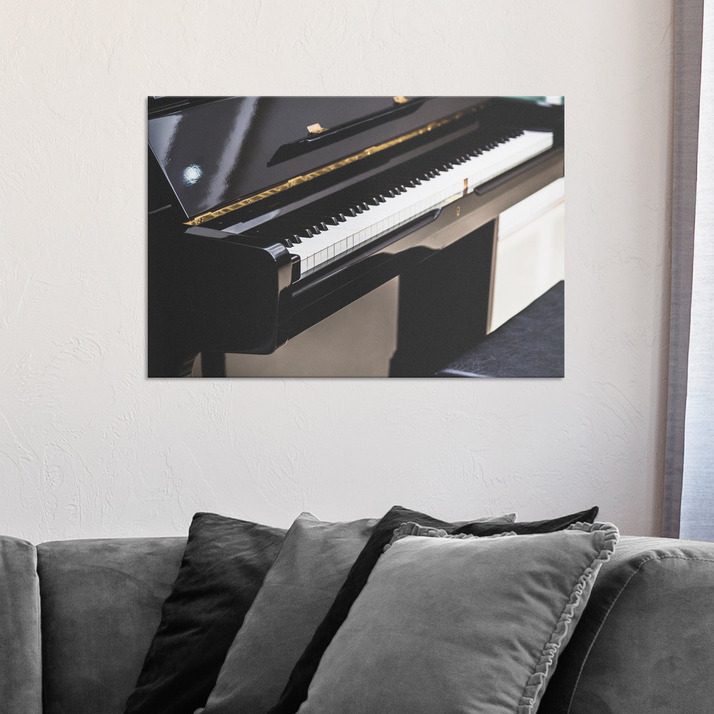 Piano Modern Canvas Wall Art Style 2- Image by Tailored Canvases