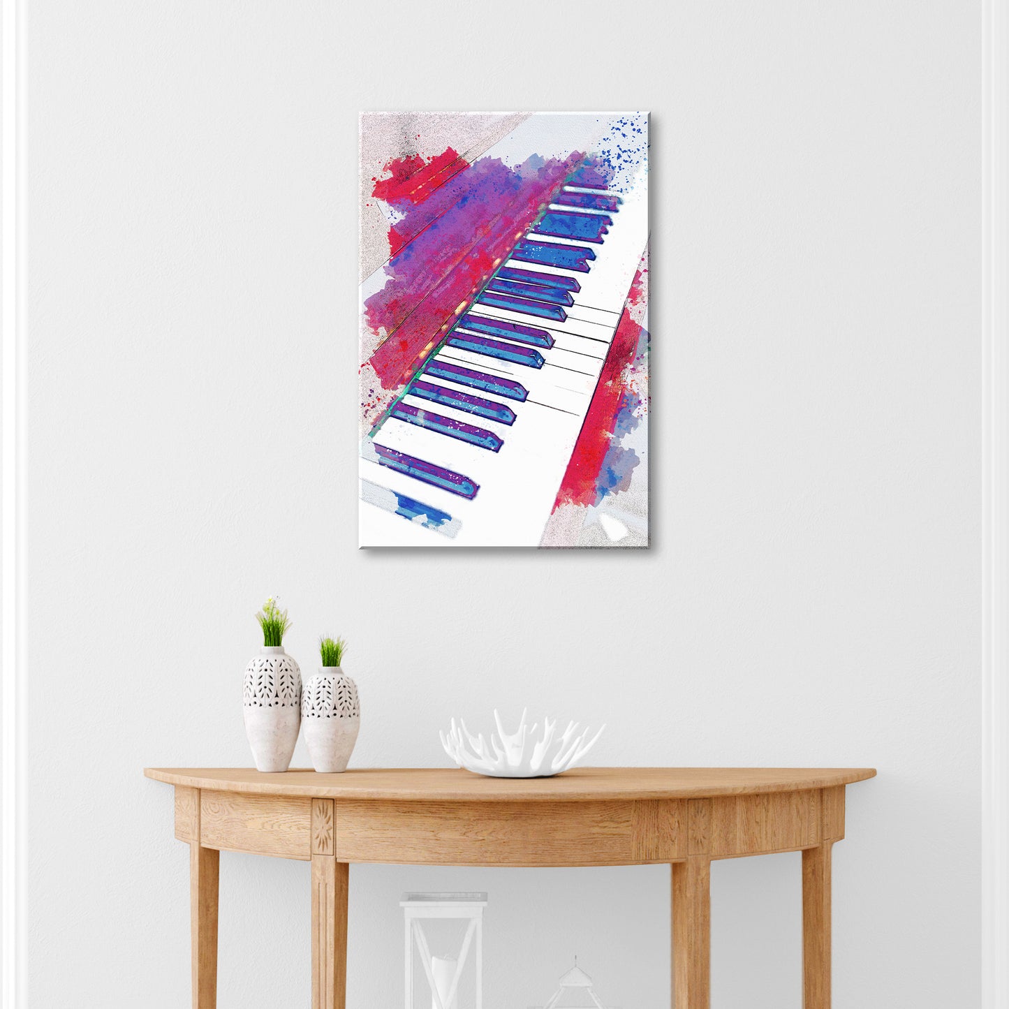 Piano Abstract Canvas Wall Art Style 2 - Image by Tailored Canvases