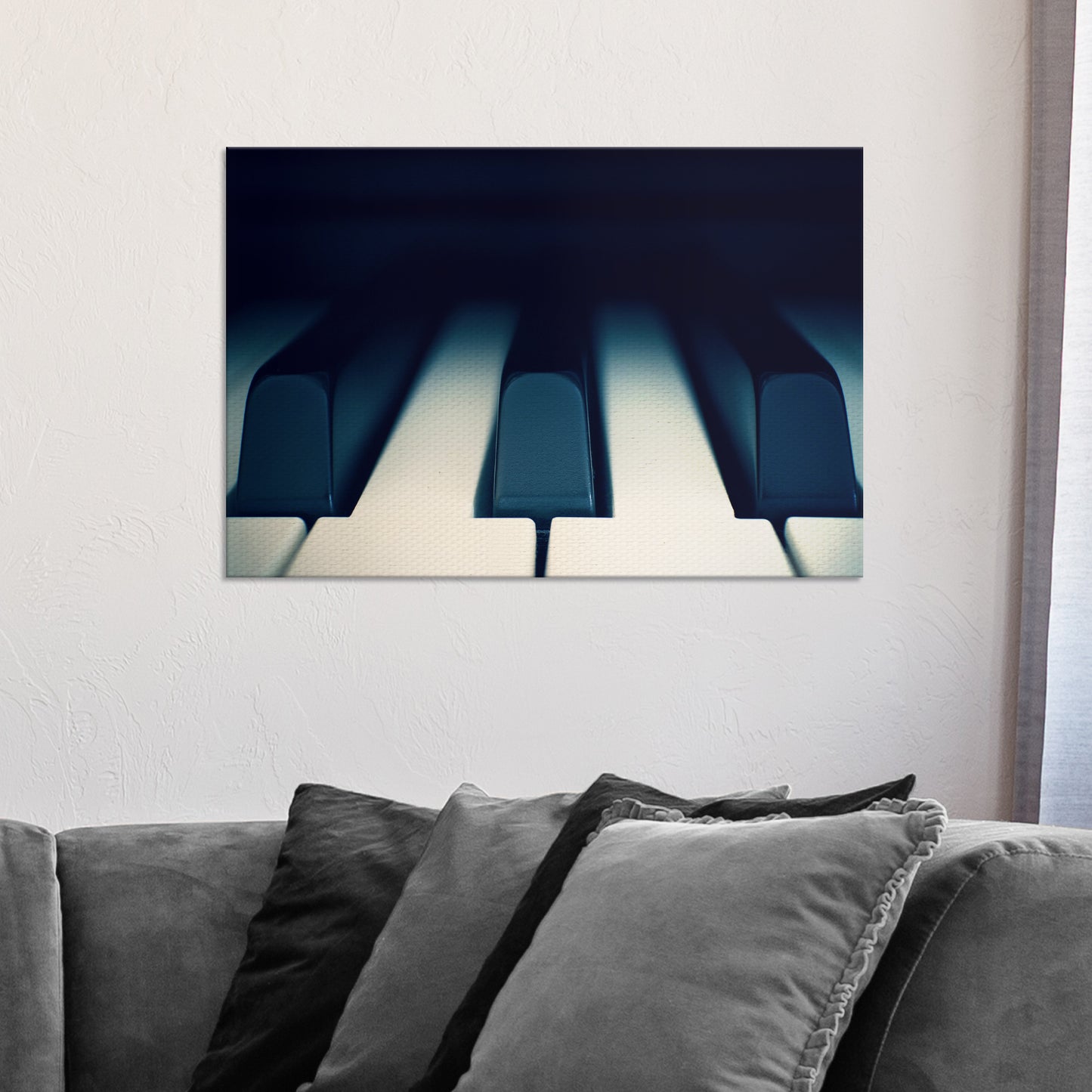 Piano Up Close Canvas Wall Art Style 2 - Image by Tailored Canvases