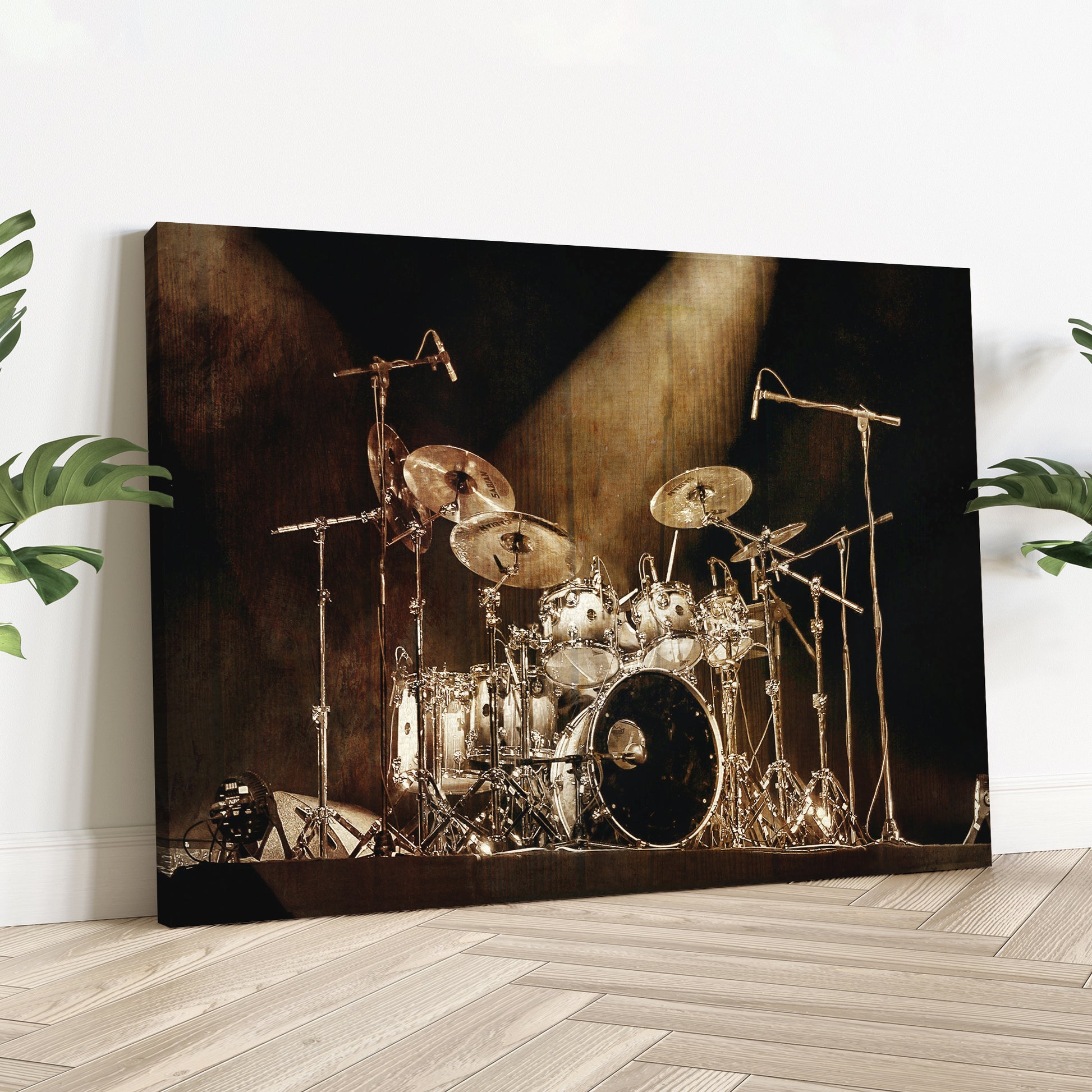 Drums Rustic Canvas Wall Art - Image by Tailored Canvases