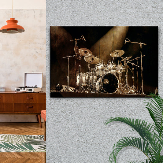 Drums Rustic Canvas Wall Art - Image by Tailored Canvases