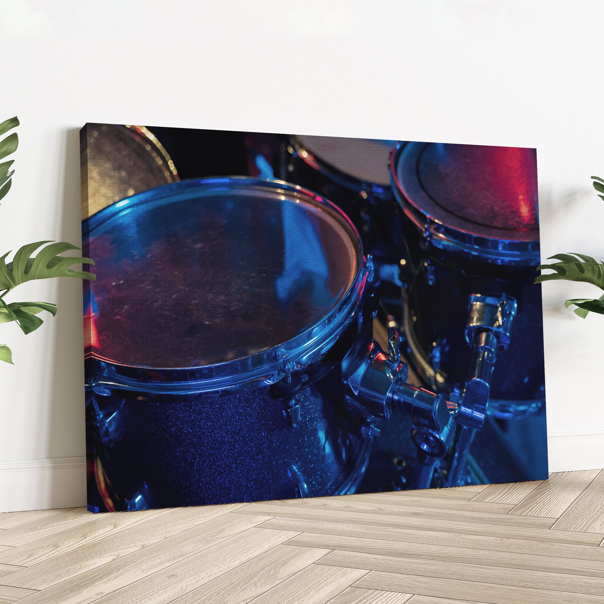 Drums Up Close Canvas Wall Art  - Image by Tailored Canvases