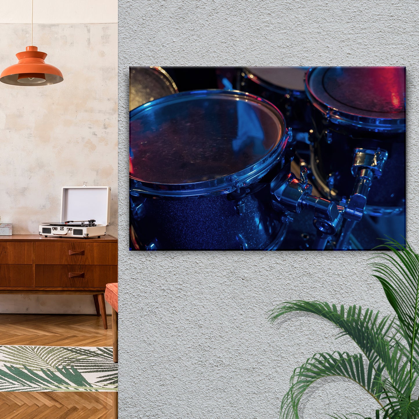 Drums Up Close Canvas Wall Art Style 1 - Image by Tailored Canvases