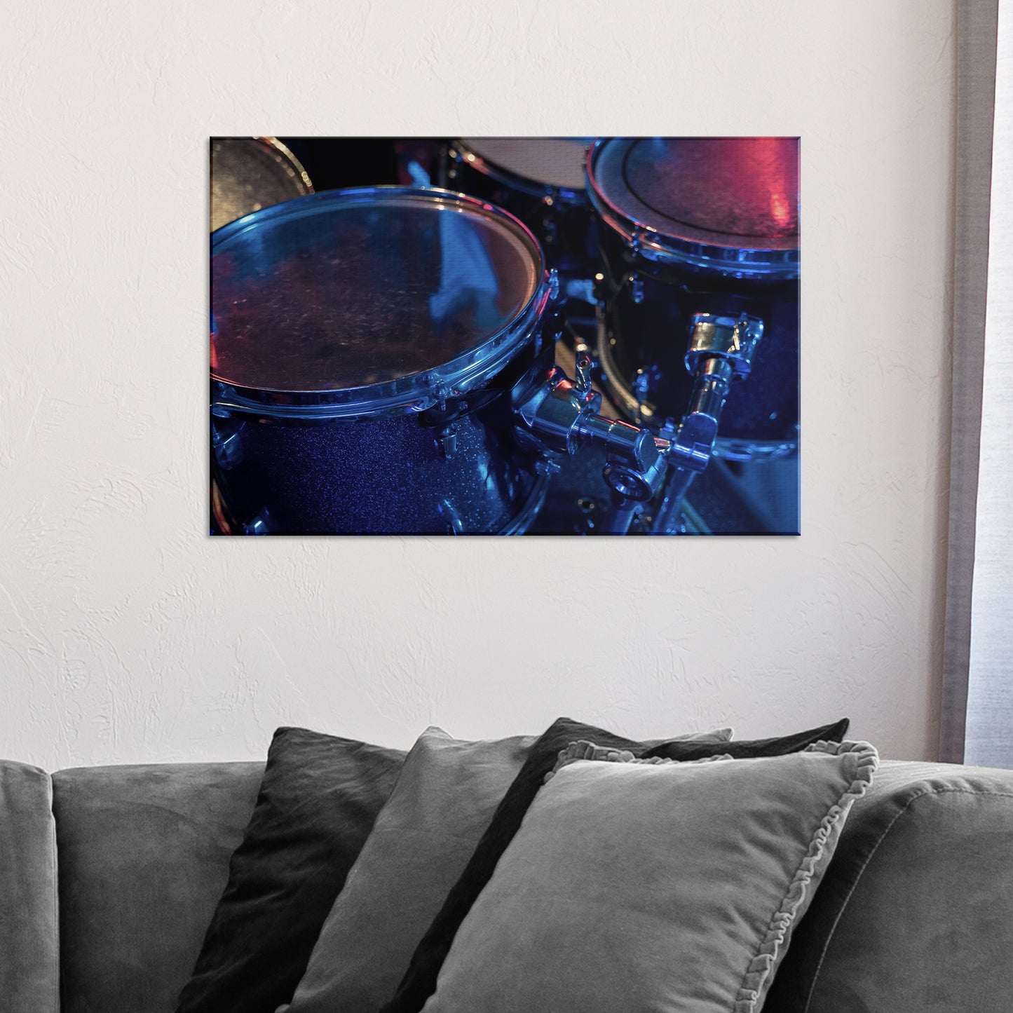 Drums Up Close Canvas Wall Art Style 2 - Image by Tailored Canvases