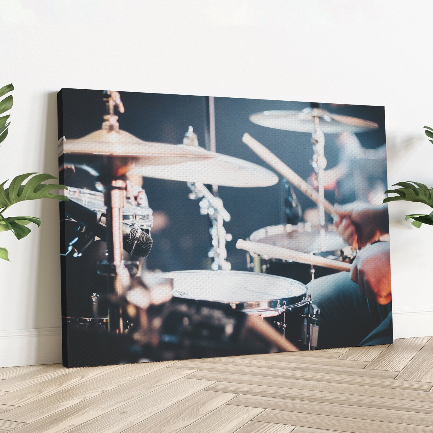 Drums Playing Canvas Wall Art - Image by Tailored Canvases