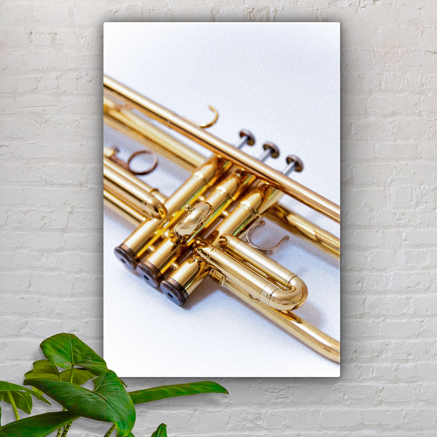 Trumpet Modern Canvas Wall Art Style 2 - Image by Tailored Canvases