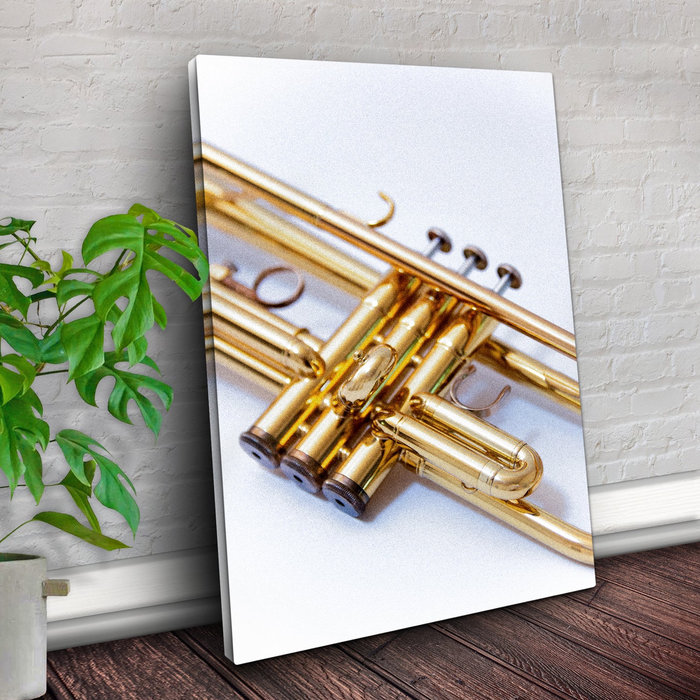 Trumpet Modern Canvas Wall Art - Image by Tailored Canvases