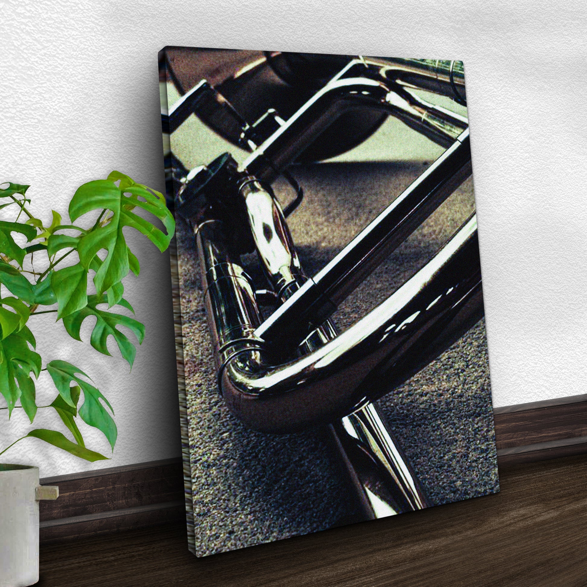 Trombone Up Close Canvas Wall Art - Image by Tailored Canvases