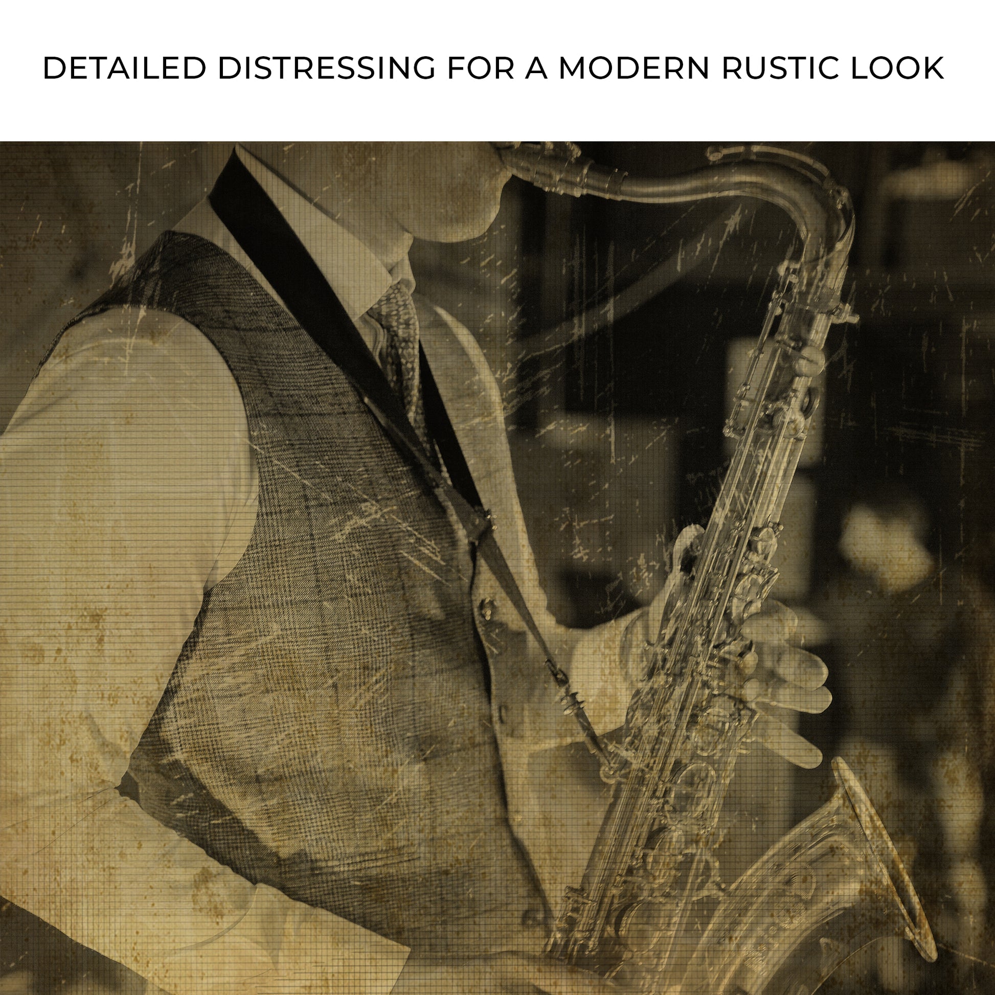 Music Genres Jazz Vintage Canvas Wall Art Zoom - Image by Tailored Canvases