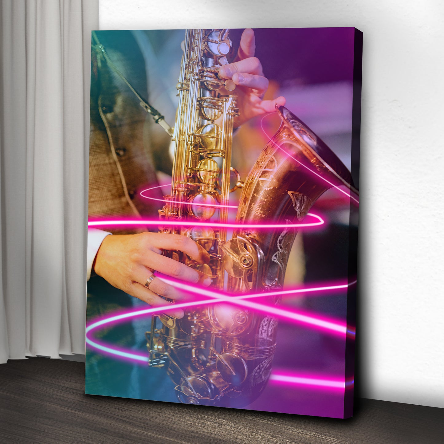 Music Genres Jazz Modern Canvas Wall Art - Image by Tailored Canvases