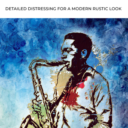 Music Genres Jazz Watercolor Canvas Wall Art Zoom - Image by Tailored Canvases