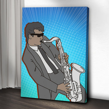 Music Genres Jazz Pop Art Canvas Wall Art