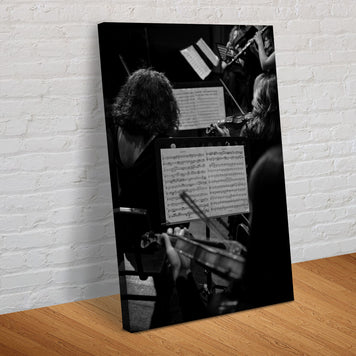 Music Genres Classical Monochrome Canvas Wall Art