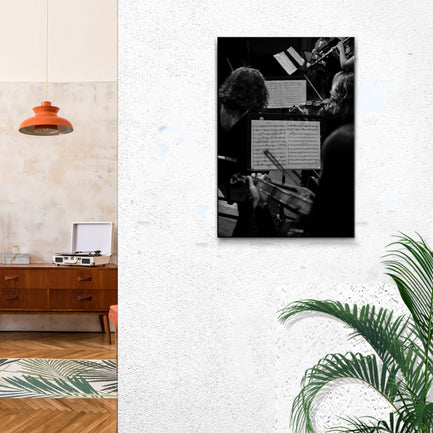 Music Genres Classical Monochrome Canvas Wall Art - Image by Tailored Canvases