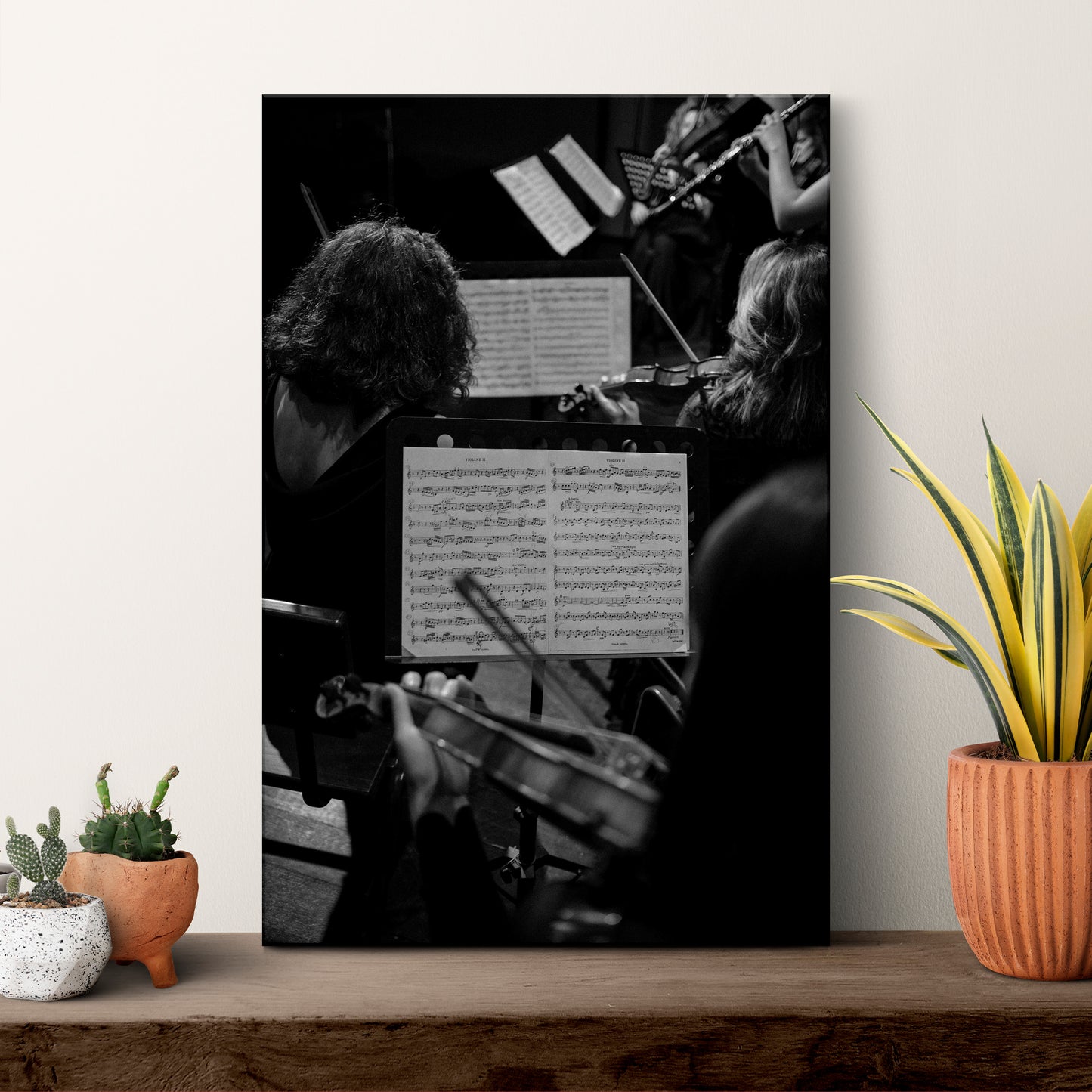 Music Genres Classical Monochrome Canvas Wall Art Style 2 - Image by Tailored Canvases