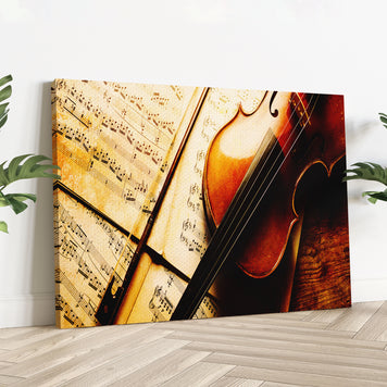 Music Genres Classical Vintage Canvas Wall Art