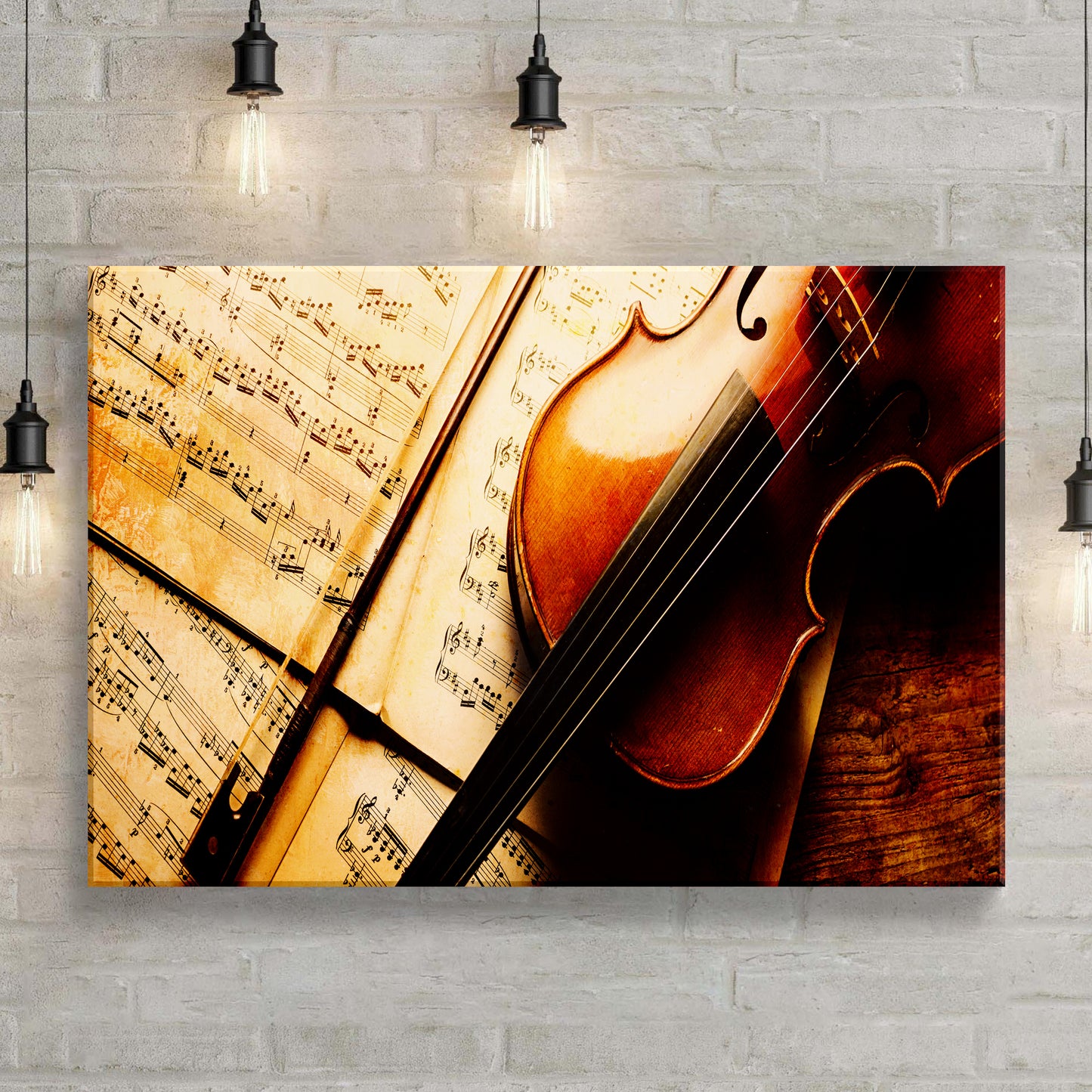 Music Genres Classical Vintage Canvas Wall Art Style 2 - Image by Tailored Canvases