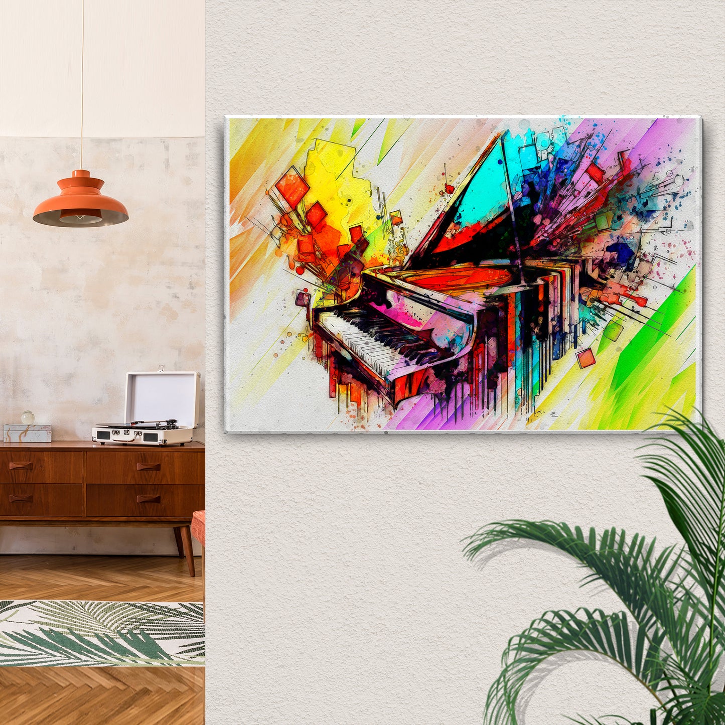 Music Genres Classical Abstract Canvas Wall Art Style 1 - Image by Tailored Canvases