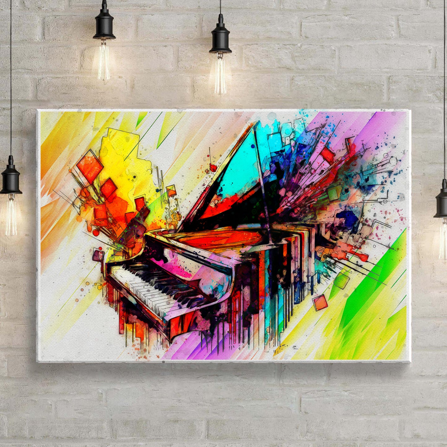 Music Genres Classical Abstract Canvas Wall Art Style 2 - Image by Tailored Canvases