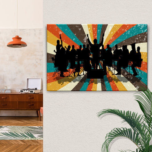 Music Genres Classical Retro Canvas Wall Art - Image by Tailored Canvases