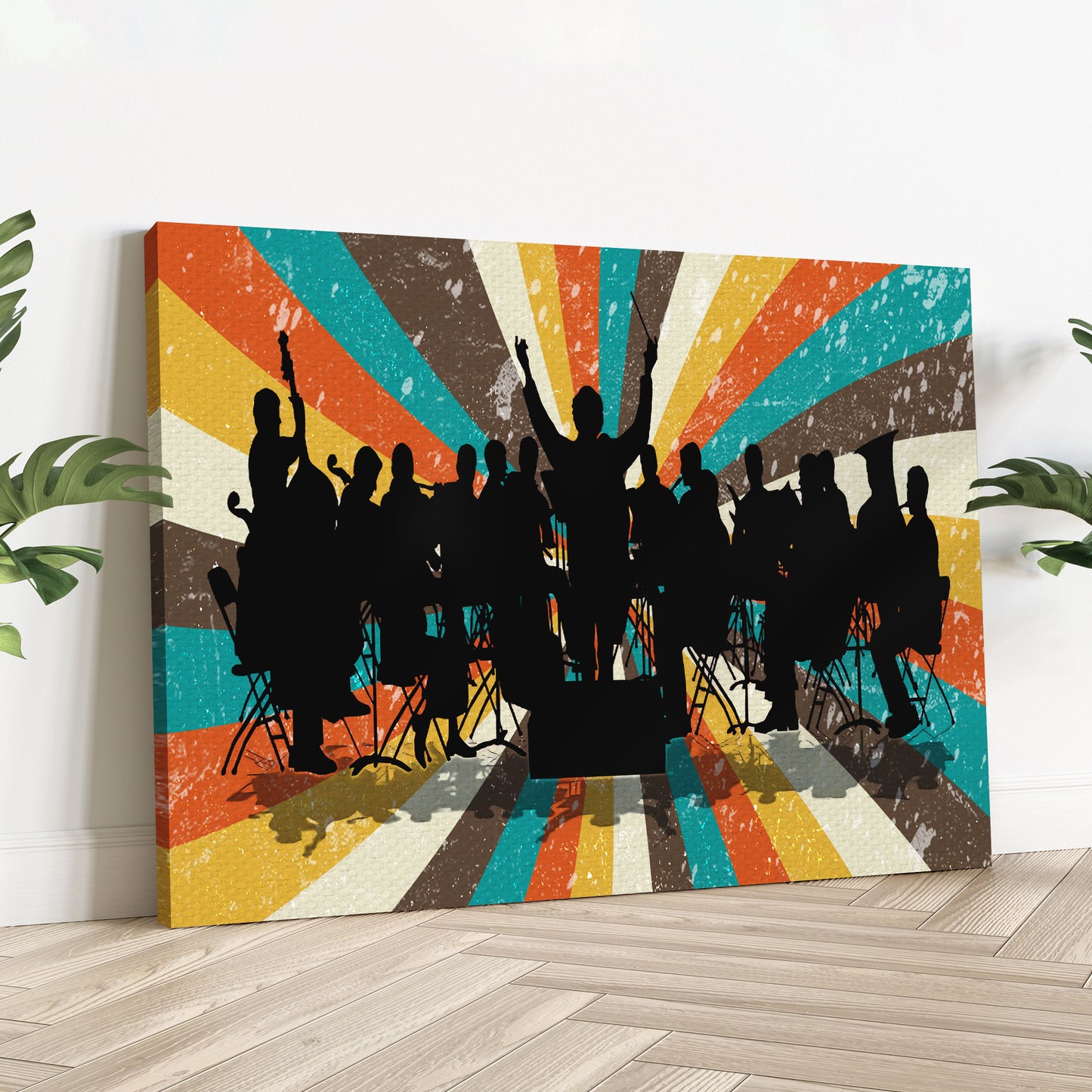 Music Genres Classical Retro Canvas Wall Art - Image by Tailored Canvases