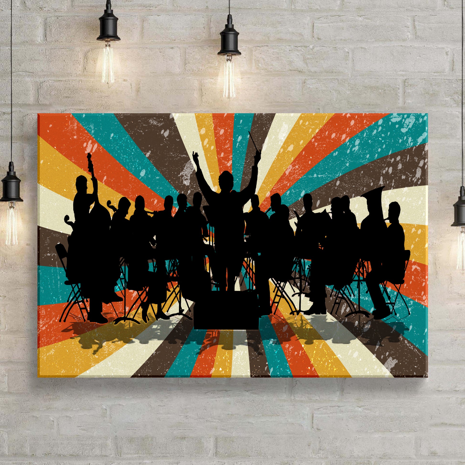 Music Genres Classical Retro Canvas Wall Art Style 2 - Image by Tailored Canvases