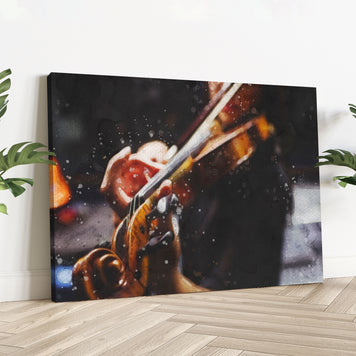 Music Genres Classical Watercolor Canvas Wall Art