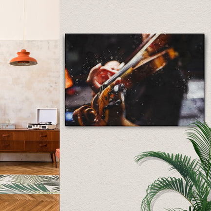 Music Genres Classical Watercolor Canvas Wall Art - Image by Tailored Canvases