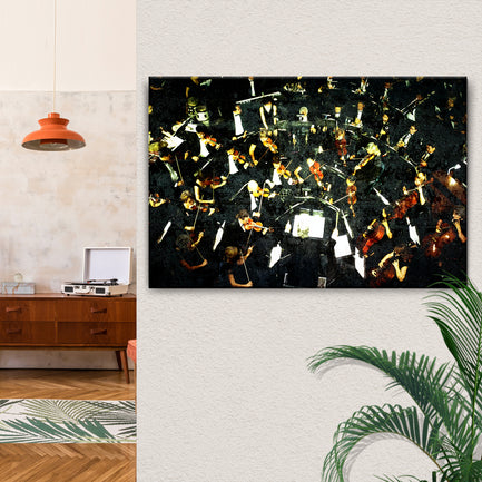 Music Genres Classical Grunge Canvas Wall Art - Image by Tailored Canvases