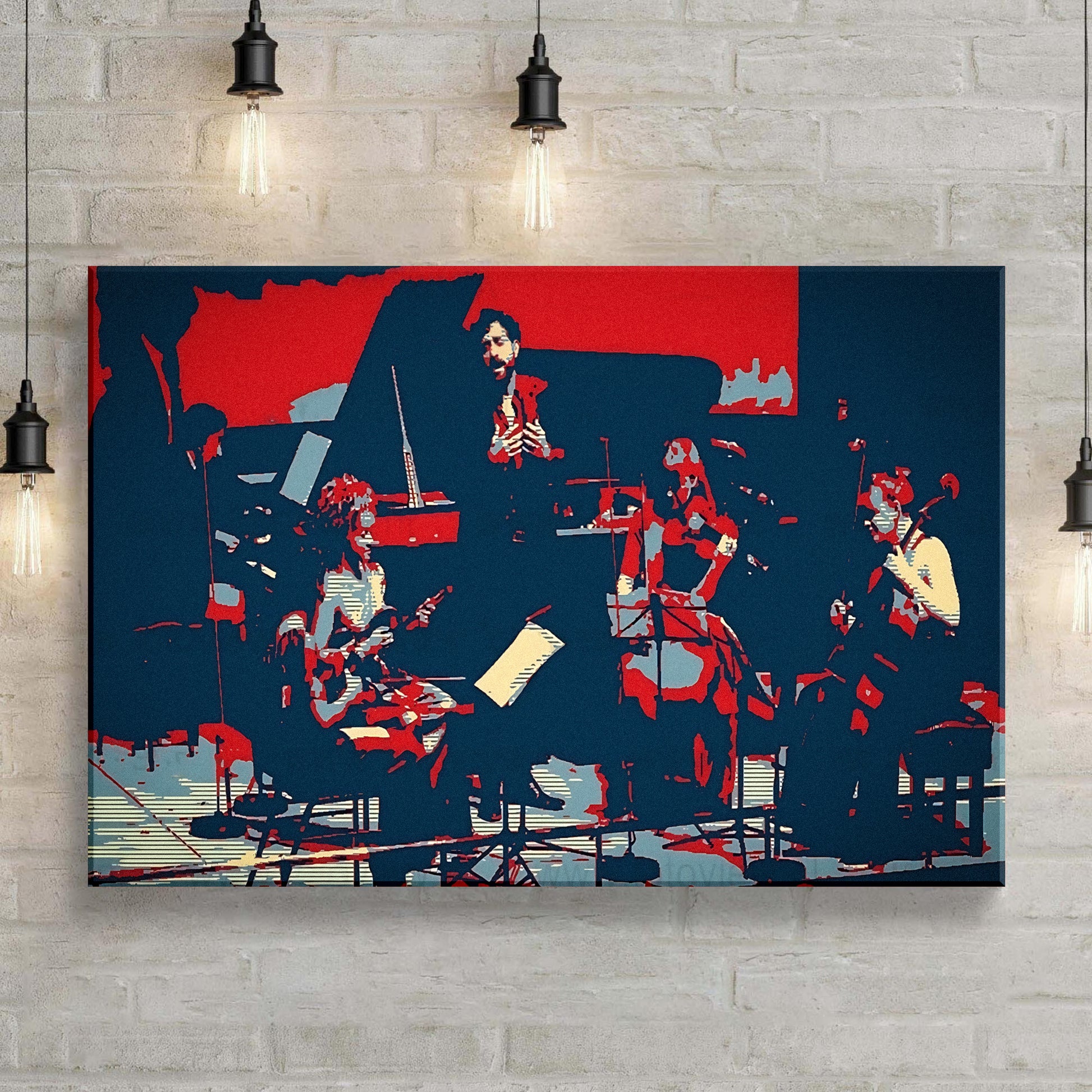 Music Genres Classical Pop Art Canvas Wall Art Style 2 - Image by Tailored Canvases