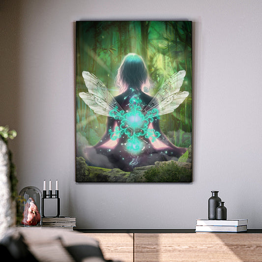 Mythical Creatures Forest Fairy Canvas Wall Art  - Image by Tailored Canvases