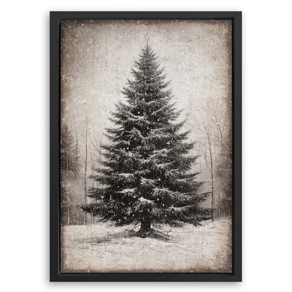 Save 33% When You Add A Frame To Your 18x12 Vintage Christmas Tree Wall Art III Canvas Now