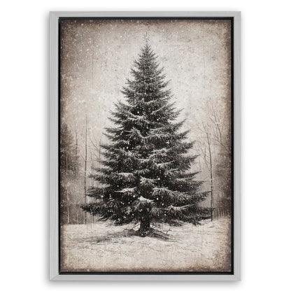 Save 33% When You Add A Frame To Your 18x12 Vintage Christmas Tree Wall Art III Canvas Now